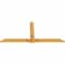 Ekena Millwork Eugene Rough Sawn Timber Gable Bracket, Western Red Cedar, 96"W x 44"H x 2"D x 6"F, 11/12 Pitch GBW096X44X0206EUG00RWR - alternate 3